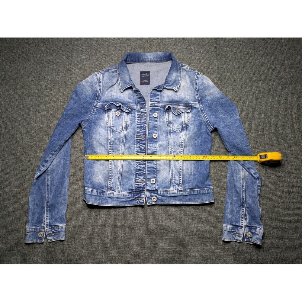 Mavi Women's Jean Jacket Denim Blue Button Up Cotton Casual Comfy Size Small‎